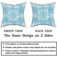 thumbnail image 5 of Blue Ethnic Boho Throw Pillow Covers 20X20 Inches Set of 2 Bohemian Carpet Vintage Decorative Pillow Cases Rust Red Coral Floral Pillow Cover Farmhouse Home Decor for Couch Patio Porch Outdoor, 5 of 6