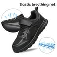 thumbnail image 5 of YHOON Boys Girls Running Sneakers Slip on Tennis Athletic Walking School Kids Shoes All Black Toddler Size 7, 5 of 6