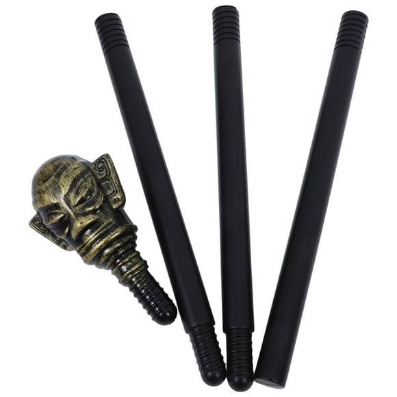 WHAMVOX Baguette de Magicien Sceptre Doré 1Ensemble Accessoire de Fête en Plastique pour Fêtes