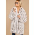 thumbnail image 5 of Women Leave Them Waiting Dark Gray/Light Grey/Brown Wubby Coat, 5 of 5