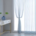 thumbnail image 4 of Cortinas Translúcidas 2 Paneles 140x220 cm Color Azul | Luz Natural y Estilo Moderno Kyuden Home KYUDEN HOME Broderie, 4 of 4