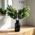 thumbnail image 5 of Artificial Plastic Pine Needle Branch, No-Watering Fake Pine Sprig Stem, Pre-Trimming Faux Pine Greenery Pick for Christmas Wreath Vase Arrangement Winter Holiday DIY Home Decoration, 5 of 5
