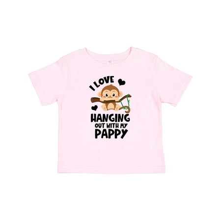 

Inktastic Monkey I Love Hanging out with My Pappy Boys or Girls Baby T-Shirt
