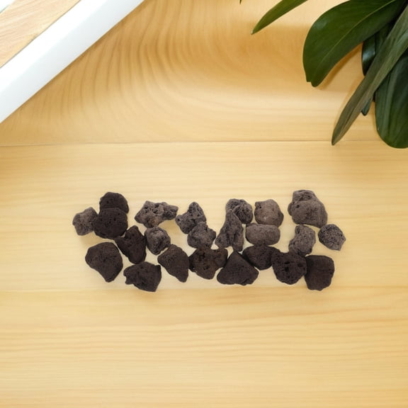 HINTRMENT Lava Rock Black Irregular 1Bag For Scientific Understanding And Garden Decor
