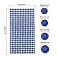thumbnail image 2 of Uxcell 1792 Pcs 4 Sheets Deep Blue Rhinestone Stickers 3/4/5/6 mm Self Adhesive Rhinestones Gems for DIY Decoration Craft, 2 of 5