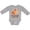 AC-Heather Grey, variant on My Cousin Loves Me Fox Boys or Girls Long Sleeve Baby Bodysuit