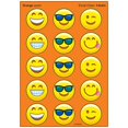thumbnail image 1 of Trend Enterprises T-83433-6 Emoji Cheer Autocollants Puants, Grand - Rond - Lot de 6, 1 of 1
