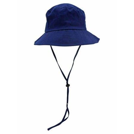 Cotton Boonie Safari Bucket Hat With Chin Cord
