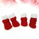 thumbnail image 5 of 4 unids perros mascotas zapatos de invierno botines a prueba de viento zapatos antideslizantes botas para perros mascotas para perro mascota 1 yardas roja, 5 of 5