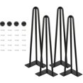 thumbnail image 2 of Ensemble de 4 Pieds en Épingle à Cheveux 41 Cm pour Table de Design Industriel, 2 of 5