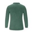 thumbnail image 5 of HOMADLES Long Sleeve Shirts for Men Pique Golf Shirt Button Loose Casual, Pullover Shirt Green S, 5 of 6