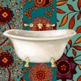 thumbnail image 3 of Vision Studio 12x12 Black Modern Framed Museum Art Print Titled - Spice Bathroom II, 3 of 5