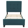 thumbnail image 4 of CorLiving Ellery Fabric Upholstered Adult Twin Bed Frame with Slats and Tufted Headboard - No Box Spring Required, 4 of 9