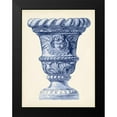 thumbnail image 2 of Vision Studio 14x18 Black Modern Framed Museum Art Print Titled - Palace Urns in Indigo IV, 2 of 5