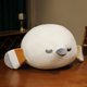 thumbnail image 1 of 35/45cm Chubby Sleepy Birds Stuffed Tit Sparrow Kiwi Yellow Chick Plush Lifelike Animal Sofa Backrest Comforting Kids Presentsparrow35cm Deng Xun unisex, 1 of 2