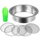 thumbnail image 2 of Juego de tamiz para tierra, kit de tamiz para tierra de jardín, bandeja de tamizado de malla de acero inoxidable con 5 tamaños de mallas de tamiz (0,04"-0,48") y pala para tierra de bonsái, juego de t, 2 of 6