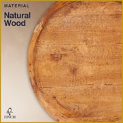 Finch Grayson Wooden Side Table Light Beige