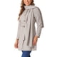 thumbnail image 4 of Abrigo de Otoño Invierno INSPIRE CHIC para Mujer con Botones, Chaqueta Casual con Bufanda y Cinturón, 4 of 6