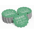 thumbnail image 2 of Inkdotpot Pack Of 100 Real Silver Foil Paper Tags Thank You For Celebrating With Us Bridal Shower-Baby Shower-Retirement-Wedding-Birthday Favor Hang Tags, 2 of 7