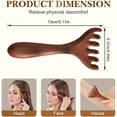 thumbnail image 4 of ShengVisions Six-Claw Fishtail Massage Comb – Manual Scalp & Multi-Area Massager for Scalp, Eyes, Face, Neck, and Shoulders, Gua Sha Therapy Tool for Men & Women, 4 of 6