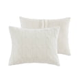 thumbnail image 6 of JERFIT Cable Knit Chenille Bedding Set, Full/Queen 3-Piece Comforter with Shams, Ultra Soft Thermal Sherpa Reversible Blanket, Ivory, 6 of 10