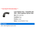 thumbnail image 2 of Lower Radiator Hose - Compatible with 2004 - 2006 Freightliner Sprinter 2500 2005, 2 of 2