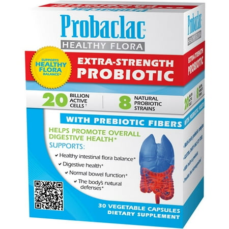 Probaclac Adult Extra-Strength Multi-Strain Probiotic Complex Dietary Supplement, 30ct - Walmart.com