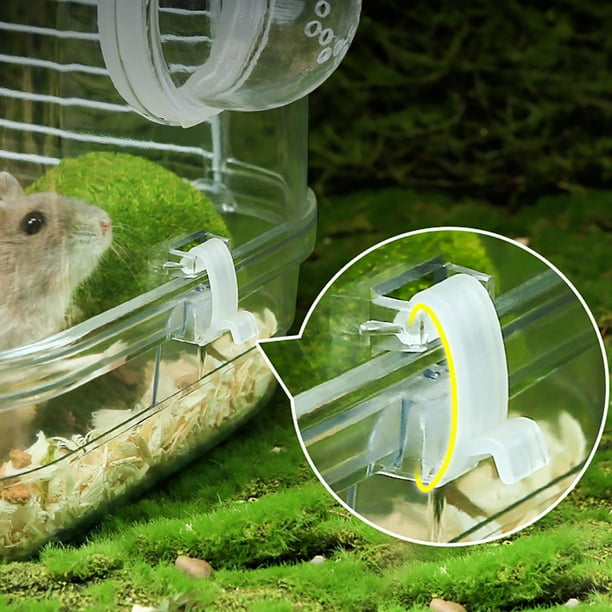 Cage de Hamster Transparente avec Poignee Lit de Nid Respirant Walmart