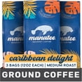 thumbnail image 6 of Manatee Gourmet Coffee, Ground, Medium Roast, Caribbean Delight, (3 - 12 oz Bags) 36 oz, 6 of 9