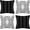 Black and White, variant on Set of 4 Pillow Covers 18x18 Inches Black and White Boho Throw Pillow Covers Modern Geometric Pattern Decorative Cushion Pillowcases for Home Decor Couch Bedroom Sofa Chair Car…