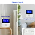 thumbnail image 6 of Tuya WIFI Intelligent Temperature Humidity Sensors Intelligent Home Desktop Office Hotel Multi-function Temperature Humidity Sensors 2.9 Inch with Backlight LCD Display Time Date Display Mobilephone, 6 of 9