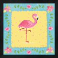 thumbnail image 1 of Flamingo Dance I Sq Border by Farida Zaman, Framed Wall Art, 13.25W x 13.25H, 1 of 1
