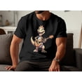 thumbnail image 3 of Funny Guitar Player Guitarist Dino Dinasour Musician Gift T-Shirt Cute Dino Guitarist Music Birthday Holiday Present Tshirt, 3 of 10