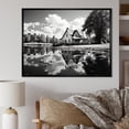 thumbnail image 1 of Designart Farm framed wall art decor, Farm framed wall Art, Reflecting on Rural Life at the Farmhouse , Extra large Country black framed wall art, 32x24 inches black frame, 1 of 5