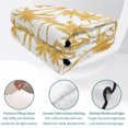 thumbnail image 4 of Quilts Full Size Bedding Set, Yellow Orange Palm Tree Lightweight Quilted Comforter, Summer Tropical Tree Coastal Beach Soft Reversible Bedspread Coverlet with Pillow Covers for All Season, 78" x 90", 4 of 9