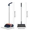 thumbnail image 3 of Guozer Buckle Type Brooms and 1PCS Long Handle Sweeper-broom with Self Cleaning Dustpan Teeth Dustpans for Office, Bedroom, Kitchen, Rentals, Dorms, 3 of 6