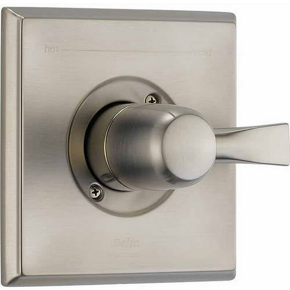 Delta Steel Manual 1-Handle Shower Valve Trim