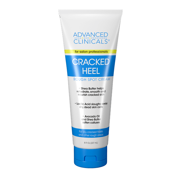 Advanced Clinicals Cracked Heel Cream For Dry Feet, Rough Spots, And