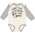 thumbnail image 3 of Inktastic Dance Like Frosty, Shine Like Rudolph, Give Like Santa Boys or Girls Long Sleeve Baby Bodysuit, 3 of 5