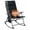 Black, variant on Timber Ridge Oversized Folding Rocking Camping Chair - Padded Outdoor Rocker with High Back, Portable & Heavy-Duty, Supports up to 400lbs, Blue