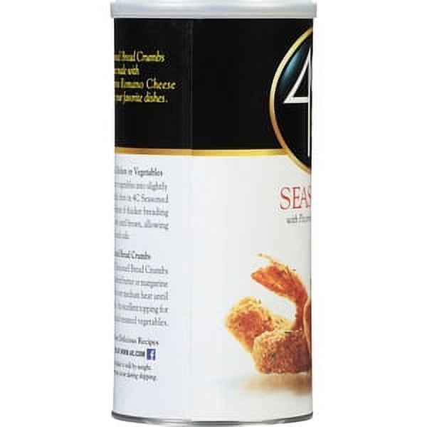 (6 pack) 4C Seasoned Bread Crumbs, 15 oz Canister
