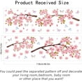 thumbnail image 2 of Calcomanías de pared de flores de cerezo en acuarela con mariposas - Decoración de vinilo con flores en color rosa pastel para dormitorio, baño, sala de estar, guardería, 2 of 9