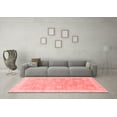 thumbnail image 3 of Ahgly Company Machine Washable Indoor Square Oriental Red Modern Area Rugs, 6' Square, 3 of 4