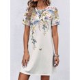 thumbnail image 1 of RWJDXD Robe Imprimée Numérique 3d Col Rond Série Géométrique Manches Courtes Ample Transfrontalière Aliexpress WholesaleWQ6, 1 of 1