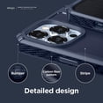 thumbnail image 4 of elago Armor Compatible with iPhone 13 Pro Case 6.1 Inch - Heavy-Duty Protective Case, Carbon Fiber Texture, Tough Rugged Design, Shockproof Bumper Cover, Premium TPU (Jean Indigo), 4 of 5
