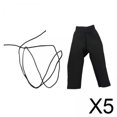 thumbnail image 1 of Pantalón Casual Miniatura Baoblaze Accesorio Disfraz Negro 5x1:18, 1 of 8