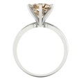 thumbnail image 4 of 2.5 ct Round Cut Yellow Moissanite Solitaire 18K White Gold Womens Engagement Ring, 4 of 5