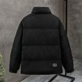 thumbnail image 5 of Chaqueta de plumón de piel sintética para hombre, nueva chaqueta corta de marca de moda de alta gama de invierno, 5 of 5