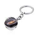 thumbnail image 2 of YYKihy Cosmic Galaxy Planet Time Gemstone Double-Sided Glass Ball Keychain Key Ring, 2 of 2