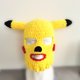 thumbnail image 1 of Pikachu, gorro divertido de payaso loco para niños y adultos tejido a mano, gorro divertido tejido a mano, gorro de Pikachu lindo personalizado, gorro divertido, gorro de Navidad de Halloween(A), 1 of 1